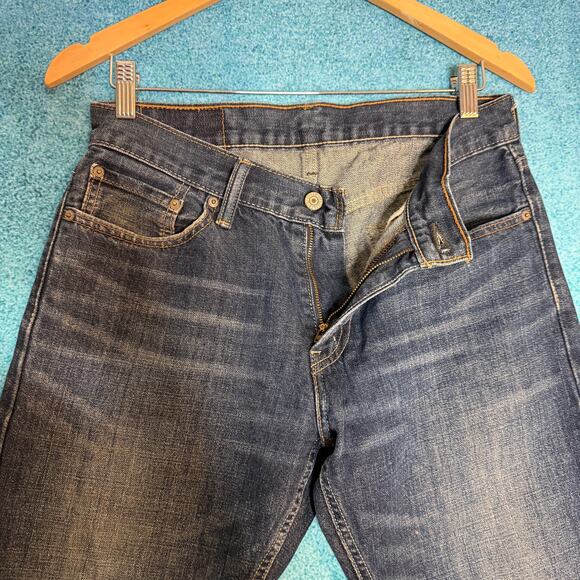 Levis 514 Jeans W30 L30 Mens Dark Blue Straight Fit Vintage Denim Fits 30x29 - Picture 12 of 14